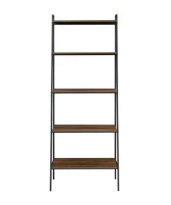 72" Open Storage Ladder Bookshelf - Saracina Home Dark Walnut -Bookshelves Sales Shop unnamed file 2147