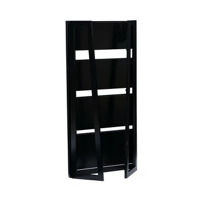 48" Delanie Folding Bookcase - Linon Walnut 6 48" Delanie Folding Bookcase - Linon Walnut - Image 4
