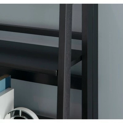 48" Delanie Folding Bookcase - Linon Walnut 8 48" Delanie Folding Bookcase - Linon Walnut - Image 6