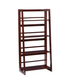48" Delanie Folding Bookcase - Linon Walnut 17 48" Delanie Folding Bookcase - Linon Walnut -Bookshelves Sales Shop unnamed file 2168