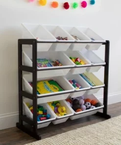 Ladder Toy Storage Organizer with 12 Storage Bins Espresso/White - Humble Crew 8 Ladder Toy Storage Organizer with 12 Storage Bins Espresso/White - Humble Crew -Bookshelves Sales Shop unnamed file 217