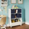 34" Kids' Bookcase with Toy Organizer and 4 Bins - RiverRidge Home Taupe -Bookshelves Sales Shop unnamed file 219