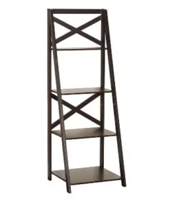 56" 4 Tier Crossback Shelf - Buylateral Charcoal -Bookshelves Sales Shop unnamed file 2245