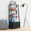 Costway 4-Tier Ladder Shelf Bookshelf Bookcase Storage Display Leaning With 2 Drawers 1 Costway 4-Tier Ladder Shelf Bookshelf Bookcase Storage Display Leaning With 2 Drawers -Bookshelves Sales Shop unnamed file 2290