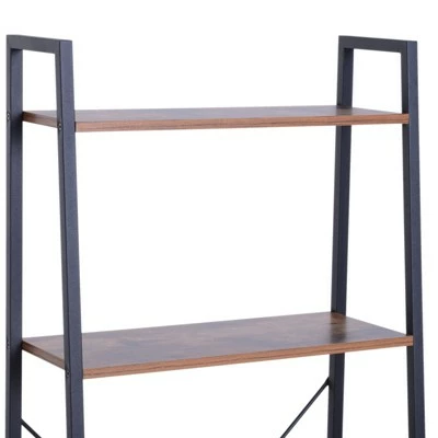 HomCom 4-Tier Vintage Look Ladder Book Shelf 9 HomCom 4-Tier Vintage Look Ladder Book Shelf - Image 7