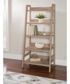 60.13" 5 Shelf Bookshelf Gray - Linon -Bookshelves Sales Shop unnamed file 2309