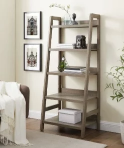 60.13" 5 Shelf Bookshelf Gray - Linon -Bookshelves Sales Shop unnamed file 2312