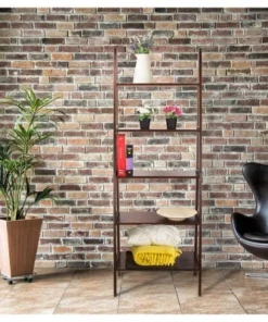 72" Shelf Ladder Bookcase - Flora Home Espresso -Bookshelves Sales Shop unnamed file 2318