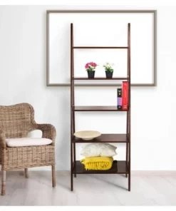 72" Shelf Ladder Bookcase - Flora Home Espresso -Bookshelves Sales Shop unnamed file 2319