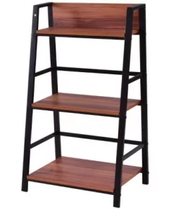 Costway 3 Tier Ladder Storage Book Shelf Wall Bookcase Bundle Modern Floor Decor -Bookshelves Sales Shop unnamed file 2333