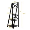 Costway 2 Pcs 4-Tier Ladder Shelf Bookshelf Bookcase Storage Display Leaning Home Office -Bookshelves Sales Shop unnamed file 2340