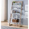 70.75" Prosima Leaning Bookcase White/Weathered White - miBasics -Bookshelves Sales Shop unnamed file 2387