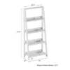 Hastings Home 4-Tier Ladder Bookshelf Freestanding Wooden Bookcase, White -Bookshelves Sales Shop unnamed file 2399