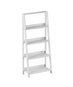 Hastings Home 4-Tier Ladder Bookshelf Freestanding Wooden Bookcase, White 14 Hastings Home 4-Tier Ladder Bookshelf Freestanding Wooden Bookcase, White -Bookshelves Sales Shop unnamed file 2404
