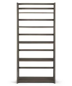 63"x30" Normandy Ladder Shelf Bookcase Farmhouse - Wyndenhall Black -Bookshelves Sales Shop unnamed file 2413