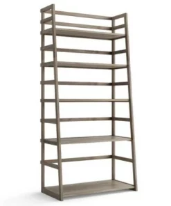 63"x30" Normandy Ladder Shelf Bookcase Farmhouse - Wyndenhall Black -Bookshelves Sales Shop unnamed file 2416