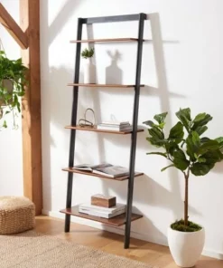 75.98" Cullyn 5 Tier Leaning Etagere - Safavieh White