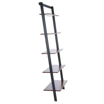 75.98" Cullyn 5 Tier Leaning Etagere - Safavieh White 4 75.98" Cullyn 5 Tier Leaning Etagere - Safavieh White - Image 2