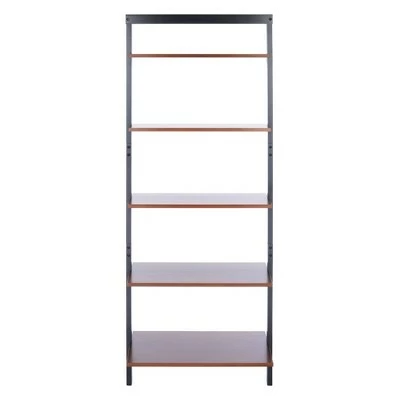75.98" Cullyn 5 Tier Leaning Etagere - Safavieh White 6 75.98" Cullyn 5 Tier Leaning Etagere - Safavieh White - Image 4