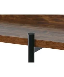 Modern Wood and Steel 3 Shelf Display - Onespace Brown/black -Bookshelves Sales Shop unnamed file 2435