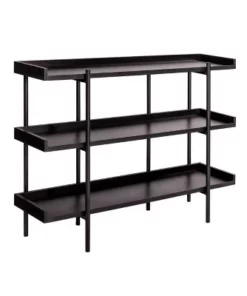 Modern Wood and Steel 3 Shelf Display - Onespace Brown/black -Bookshelves Sales Shop unnamed file 2439