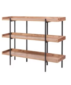 Modern Wood and Steel 3 Shelf Display - Onespace Brown/black -Bookshelves Sales Shop unnamed file 2440