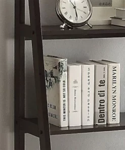 Belray Home Furnishings & Decor Belray Home Linden 5 Tier Wooden Modern Decorative Furniture Wall Shelving Center Unit Ladder Bookcase for Living Room, Kitchen, and Office, Espresso -Bookshelves Sales Shop unnamed file 2444