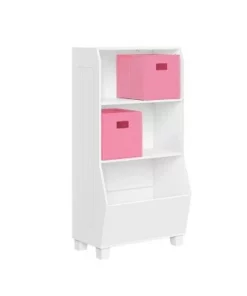 23" Kids' Bookcase with Toy Organizer and 2 Bins - RiverRidge Home Pink -Bookshelves Sales Shop unnamed file 247