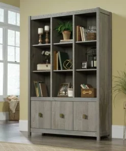 Cannery Bridge Storage Wall Mystic Oak - Sauder