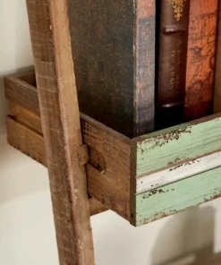 70" Wood 4 Shelf Leaning Shelf Book Shelf Brown - Olivia & May -Bookshelves Sales Shop unnamed file 2483