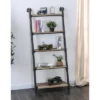 61" Mateo 5 Layer Ladder Book Shelves Brown/Oak - HOMES: Inside + Out -Bookshelves Sales Shop unnamed file 2489