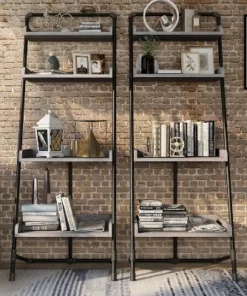 70.86" Humbolt Ladder Display Shelf - HOMES: Inside + Out Light Hickory -Bookshelves Sales Shop unnamed file 2499