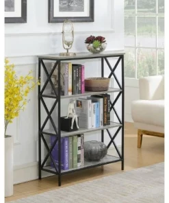 42" Tucson 4 Tier Bookcase Faux Birch - Breighton Home -Bookshelves Sales Shop unnamed file 2510
