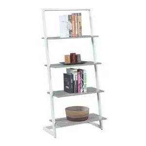 57" Graystone 4 Tier Ladder Bookcase/shelf Faux Birch/White - Breighton Home 3 57" Graystone 4 Tier Ladder Bookcase/shelf Faux Birch/White - Breighton Home