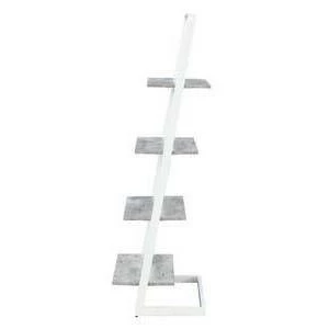 57" Graystone 4 Tier Ladder Bookcase/shelf Faux Birch/White - Breighton Home 5 57" Graystone 4 Tier Ladder Bookcase/shelf Faux Birch/White - Breighton Home - Image 3