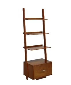 Breighton Home American Heritage Ladder Bookcase with File Drawer - Johar Furniture Black -Bookshelves Sales Shop unnamed file 2523