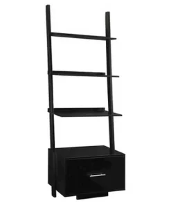 Breighton Home American Heritage Ladder Bookcase with File Drawer - Johar Furniture Black -Bookshelves Sales Shop unnamed file 2524