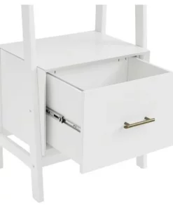 70" Landon Small Bookcase - Crosley White -Bookshelves Sales Shop unnamed file 2531