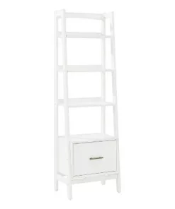 70" Landon Small Bookcase - Crosley White -Bookshelves Sales Shop unnamed file 2537