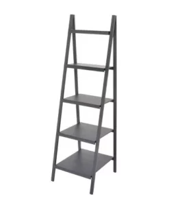 Wood Ladder Bookshelf - Olivia & May Gray -Bookshelves Sales Shop unnamed file 2551