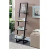 56" Designs2Go 4 Tier Ladder Bookshelf - Breighton Home Faux Birch/black