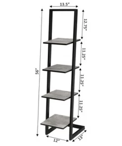 56" Designs2Go 4 Tier Ladder Bookshelf - Breighton Home Faux Birch/black 12 56" Designs2Go 4 Tier Ladder Bookshelf - Breighton Home Faux Birch/black -Bookshelves Sales Shop unnamed file 2566