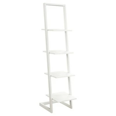 56" Designs2Go 4 Tier Ladder Bookshelf - Breighton Home Faux Birch/black 8 56" Designs2Go 4 Tier Ladder Bookshelf - Breighton Home Faux Birch/black - Image 6