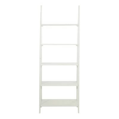 72.25" Brookings Ladder Bookshelf White - OSP Home Furnishings 3 72.25" Brookings Ladder Bookshelf White - OSP Home Furnishings