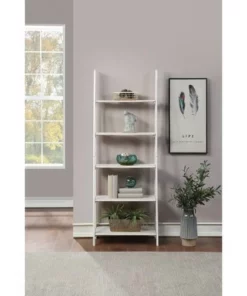 72.25" Brookings Ladder Bookshelf White - OSP Home Furnishings 11 72.25" Brookings Ladder Bookshelf White - OSP Home Furnishings -Bookshelves Sales Shop unnamed file 2596