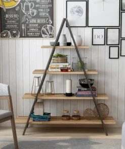 59" Mathews 4-Shelf Ladder Bookcase Bronze - HOMES: Inside + Out -Bookshelves Sales Shop unnamed file 2603