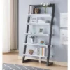 70.75" Wingill Leaning Bookcase White/Distressed Gray - miBasics 2 70.75" Wingill Leaning Bookcase White/Distressed Gray - miBasics -Bookshelves Sales Shop unnamed file 2617