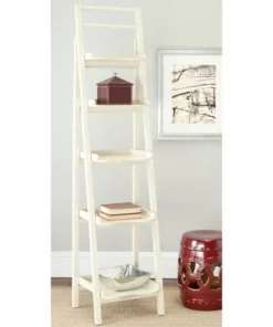 71" Asher 5 Tier Leaning Etagere - Safavieh Ivory