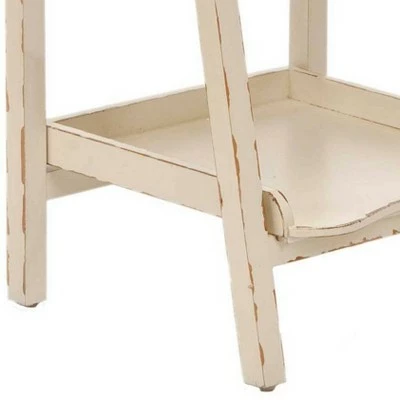 71" Asher 5 Tier Leaning Etagere - Safavieh Ivory 5 71" Asher 5 Tier Leaning Etagere - Safavieh Ivory - Image 3