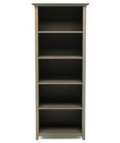Halifax 5 Shelf Bookshelf - WyndenHall Golden Brown -Bookshelves Sales Shop unnamed file 2649